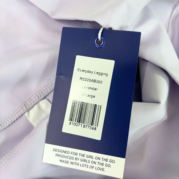 Addison Bay Leggings Womens XL Lavender Mid-Rise Everyday Legging NWT Activewear - Picture 6 of 12